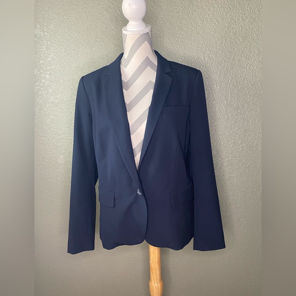 Ann Taylor 14 Classic Blue Blazer